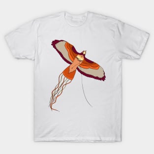 Red Tailed Hawk Kite Flying T-Shirt